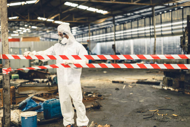 Professional Biohazard technician working in Altus, AR